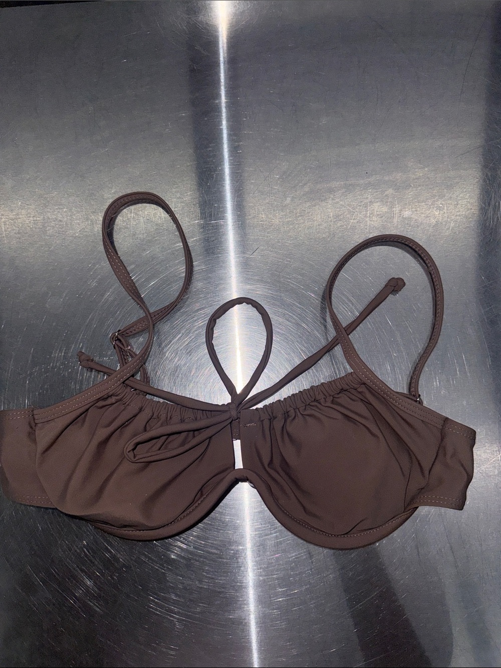 Cider Brown Underwire Bikini Top